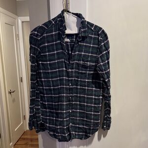 Frank & Eileen Navy Plaid Button Down Shirt